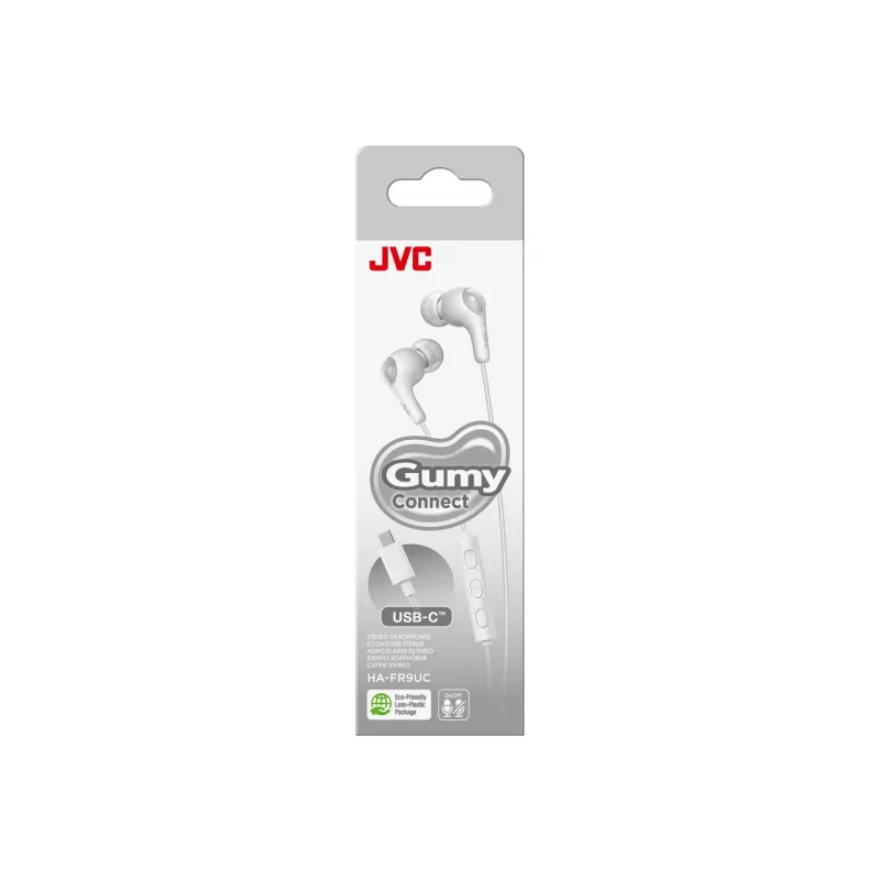 JVC HA-FR9UC Austiņas Vadu Iekšējās zvani/mūzika USB Type-C Balts