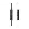 Vadu intraaurālā austiņu sistēma JVC HA-FR9UC ar USB-C, 9,2 mm draiveriem, 5–22000 Hz, rindas mikrofonu un vadību, 1,2 m kabeli, melnā krāsā