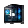 Chieftec Visio GM-30B-TG-OP melns rūdīts stikls x 2 Cube Melns