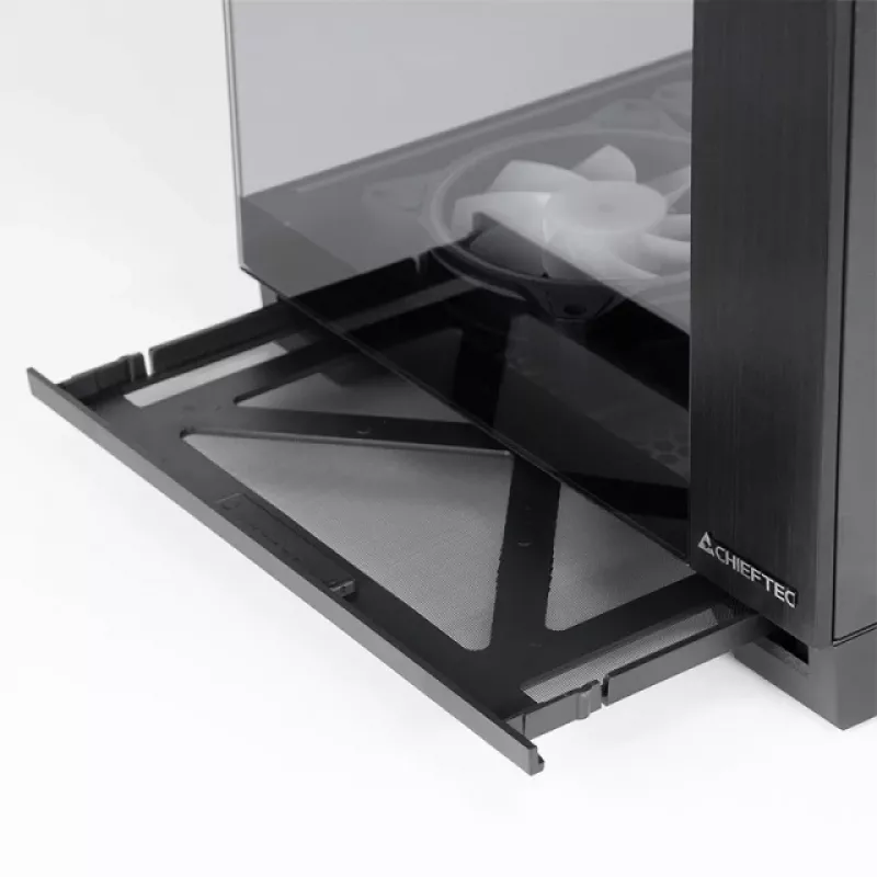 Chieftec Visio GM-30B-TG-OP melns rūdīts stikls x 2 Cube Melns
