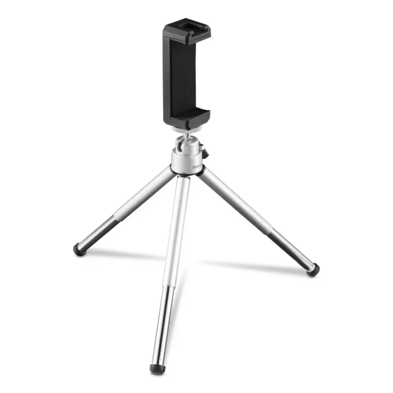 Hama Fancy 2in1 Mini statīvs mobilajam tālrunim un kamerai (¼), ceļojumu statīvs, 16cm, sudraba