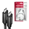 Axagon BUCM32-CM05AB SPEED+ USB-C <> USB 20Gbps/100W kabelis 0,5 m