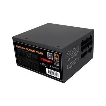 Barošanas bloks GEMBIRD Fornax Power 750W ATX 80 PLUS Gold modulārs 12 cm ventilators EPS 4+4pin PCIe 6+2pin SATA savienotāji