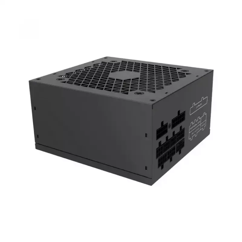 Barošanas bloks GEMBIRD Fornax Power 750W ATX 80 PLUS Gold modulārs 12 cm ventilators EPS 4+4pin PCIe 6+2pin SATA savienotāji