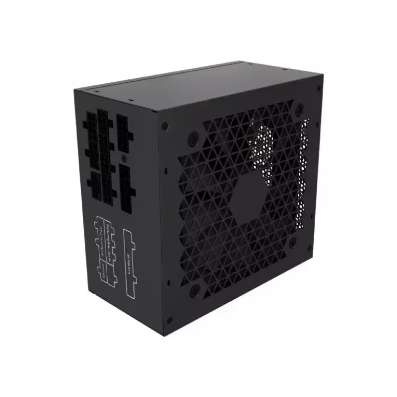 Barošanas bloks GEMBIRD Fornax Power 750W ATX 80 PLUS Gold modulārs 12 cm ventilators EPS 4+4pin PCIe 6+2pin SATA savienotāji