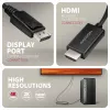 Axagon RVD-HI20C2 DisplayPort -> HDMI 2.0b kabelis 1.8m, 4K/60Hz
