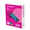 ADATA SC740 500 GB USB Type-C 3.2 Gen 2 (3.1 Gen 2) Melns, Blue