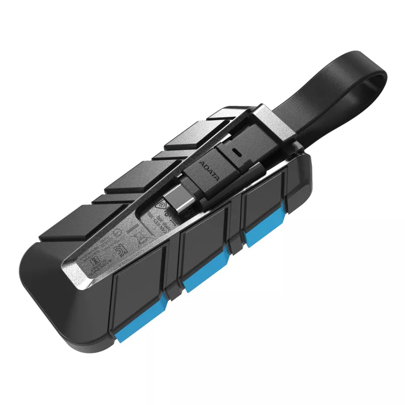 ADATA SC740 1 TB USB Type-C 3.2 Gen 2 (3.1 Gen 2) Melns, Blue