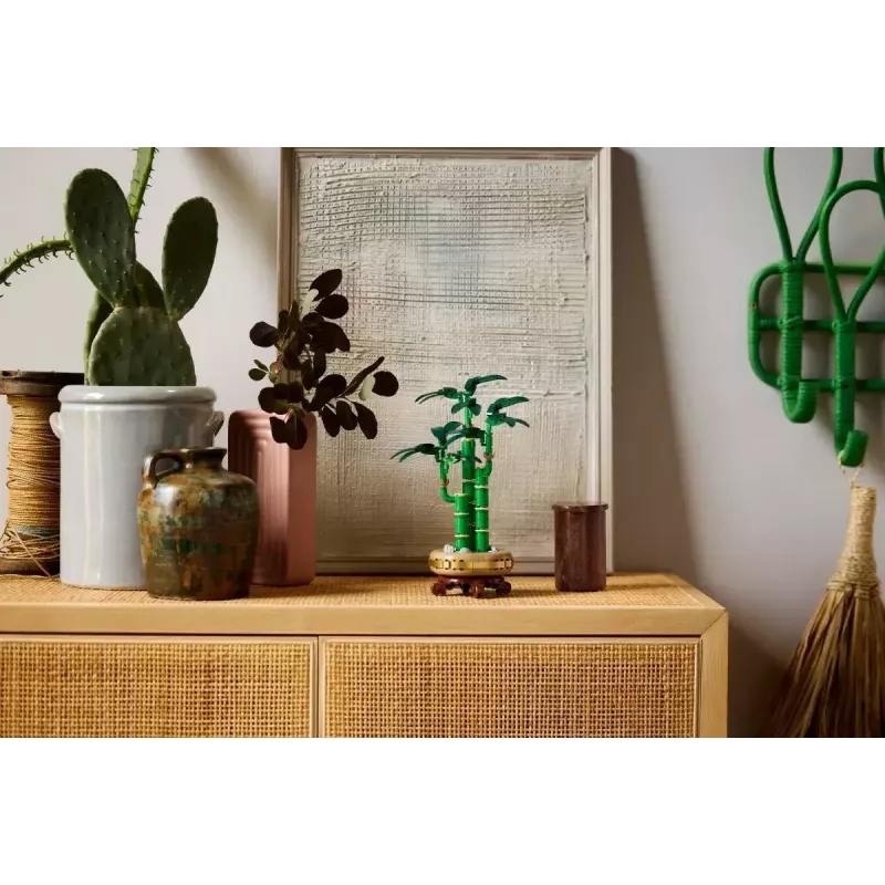 LEGO Icons dekoratīvs auga modelis — LEGO 10344 Lucky Bamboo Botanical Collection, 325 detaļas, 290 mm augstums
