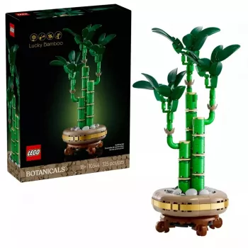 LEGO Icons dekoratīvs auga modelis — LEGO 10344 Lucky Bamboo Botanical Collection, 325 detaļas, 290 mm augstums