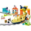 Rotaļu vilciena komplekts LEGO DUPLO 10428 Lielais Interaktīvais Kopienas Vilciens — liels interaktīvs vilciens maziem bērniem