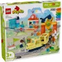 Rotaļu vilciena komplekts LEGO DUPLO 10428 Lielais Interaktīvais Kopienas Vilciens — liels interaktīvs vilciens maziem bērniem