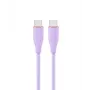 GEMBIRD USB Type-C strāvas padeves (PD) 60 W uzlādes un datu silikona kabelis, 1,5 m violets