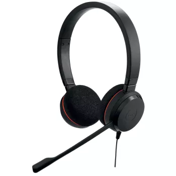Jabra Evolve 20 Austiņas Vadu Galvas lente Birojs/Zvanu centrs USB Type-C / USB Type-A Melns