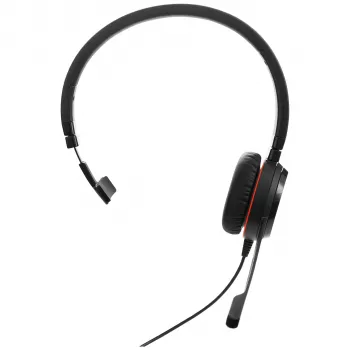 Jabra Evolve 20 SE austiņas, vadu, galvas saite, birojam/zvanu centram, USB Type-C / USB Type-A, melnas