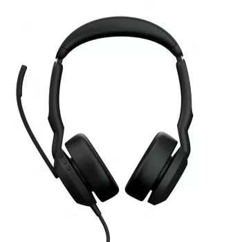 Jabra Evolve2 50 austiņas ar vadu, galvas lente, birojs/zvanu centrs, USB Type-C / USB Type-A, Bluetooth, melnas