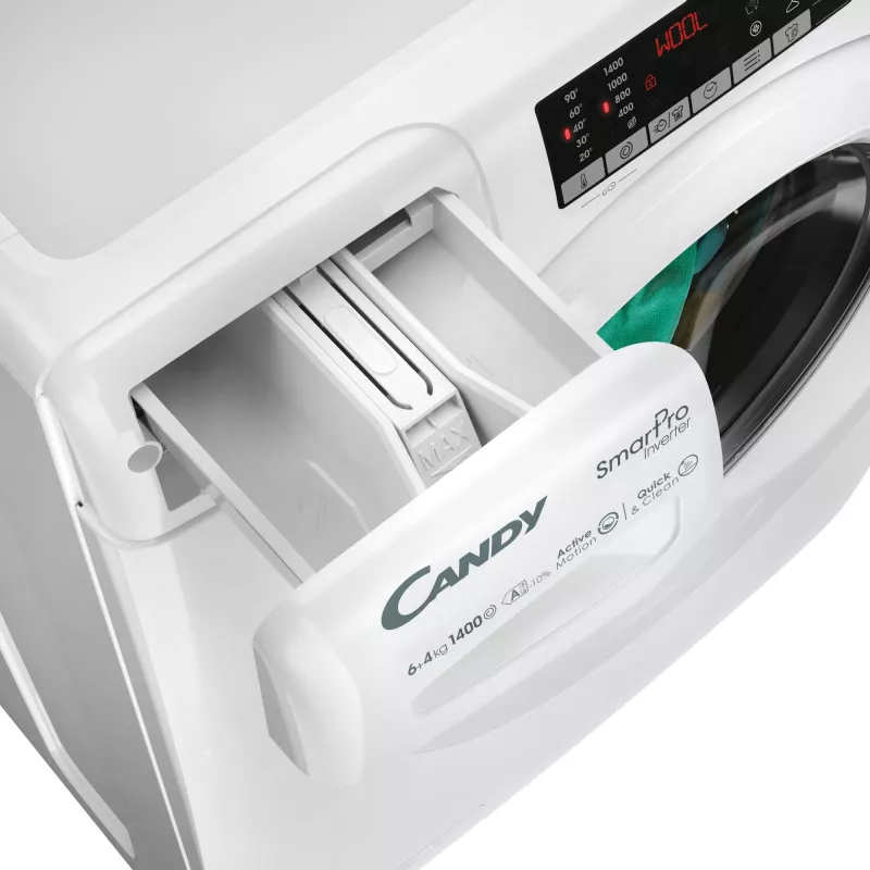 Candy Smart Pro COW 4644TWM6/1-S veļas žāvētājs Brīvi stāvošs Ielādēšana no priekšas Balts