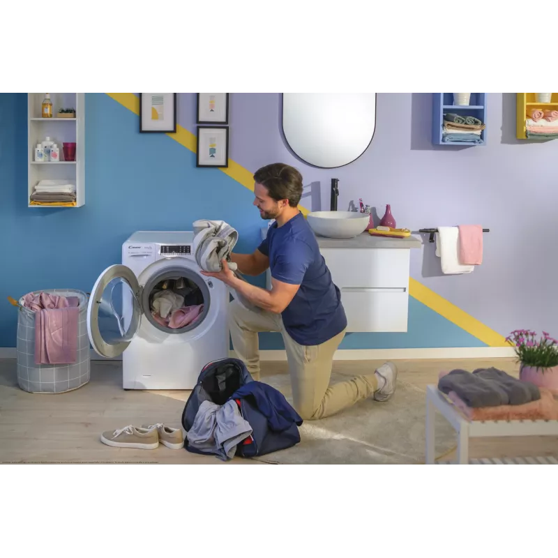 Candy Smart Pro COW 4644TWM6/1-S veļas žāvētājs Brīvi stāvošs Ielādēšana no priekšas Balts