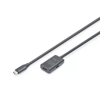 DIGITUS Aktīvais USB-C pagarinātāja kabelis - 5G USB 3.2 Gen1 USB-C - USB-C (V/S) - 5m