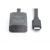 DIGITUS Aktīvais USB-C pagarinātāja kabelis - 5G USB 3.2 Gen1 USB-C - USB-C (V/S) - 5m