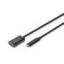 DIGITUS Active USB-C Extension kabelis - 10G USB 3.2 Gen2 USB-C - USB-C (M/F) - 5m