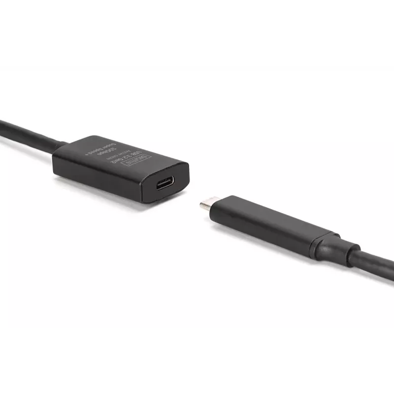 DIGITUS Active USB-C Extension kabelis - 10G USB 3.2 Gen2 USB-C - USB-C (M/F) - 5m