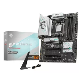 Mātesplate MSI B850 GAMING PLUS WIFI ATX — AMD B850, ligzda AM5, DDR5, 4x DIMM, Wi‑Fi 7, 5Gb LAN, 3x M.2, HDMI 2.1