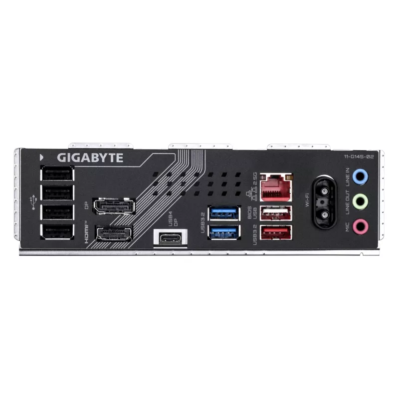 GIGABYTE B860 GAMING X WIFI6E mātesplate - Intel Core Ultra sērijas CPU, 12+1+2+1 fāžu VRM, līdz 9066MHz DDR5, 1xPCIe 5.0 + 2xPCIe 4.0 M.2, 2.5GbE LAN, WIFI 6E, USB4