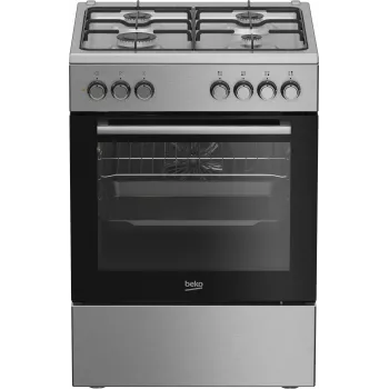 Beko FBE62130GXDN cooker Freestanding cooker Electric Gas Melns