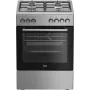 Beko FBE62130GXDN cooker Freestanding cooker Electric Gas Melns