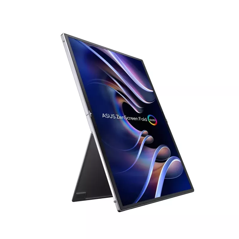 ASUS ZenScreen Fold OLED MQ17QH datora monitors 43,9 cm (17,3 collas) 2560 x 1920 pikseļi Quad HD Sudraba