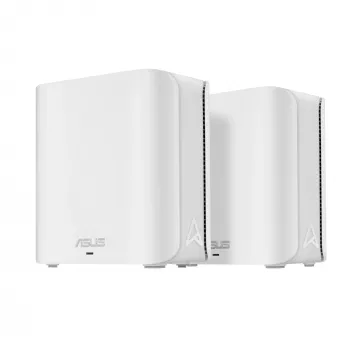 ASUS ZenWiFi BD4 (2 komplekts EU+UK) Divjoslu (2.4 GHz / 5 GHz) Wi-Fi 7 (802.11be) Balts Iekštelpām