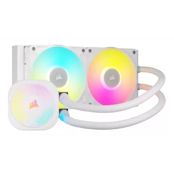 CORSAIR CPU dzesētājs - Icue Link Titan 240 Rx RGB Aio šķidruma dzesētājs - balts