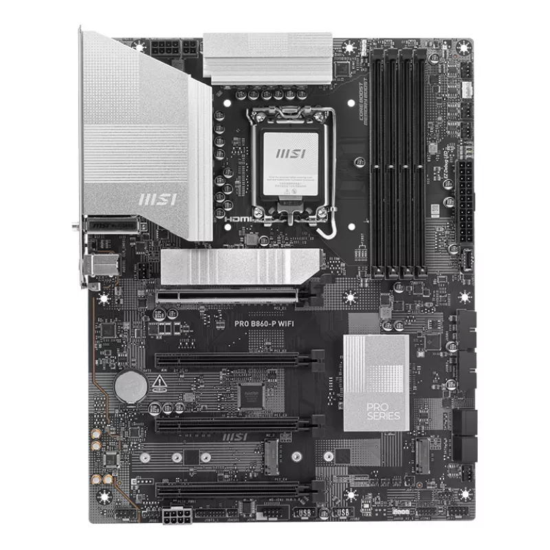 MSI PRO B860-P WIFI mātesplate Intel B860 LGA 1851 (Socket V1) ATX