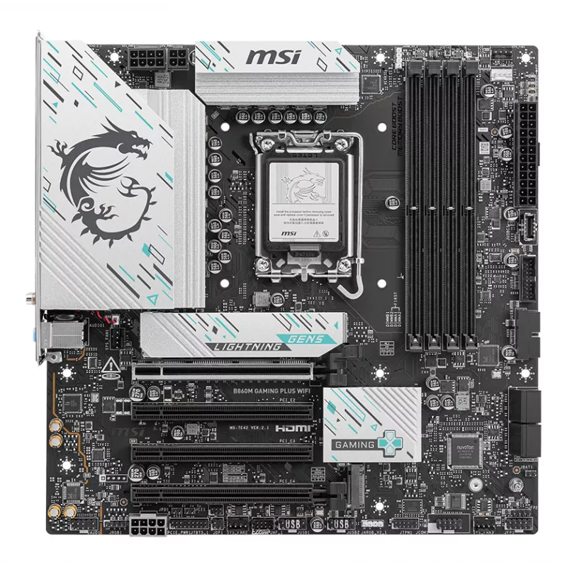 MSI B860M GAMING PLUS WIFI mātesplate Intel B860 LGA 1851 (Socket V1) micro ATX