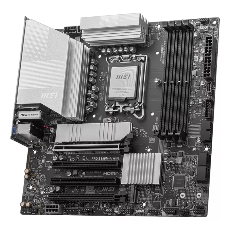 MSI PRO B860M-A WIFI mātesplate Intel B860 LGA 1851 (Socket V1) micro ATX