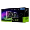 PNY GeForce RTX 5070 12 GB ARGB pārspīlēta trīs ventilatoru - 12 GB GDDR7 - DisplayPort 2.1b / HDMI 2.1b