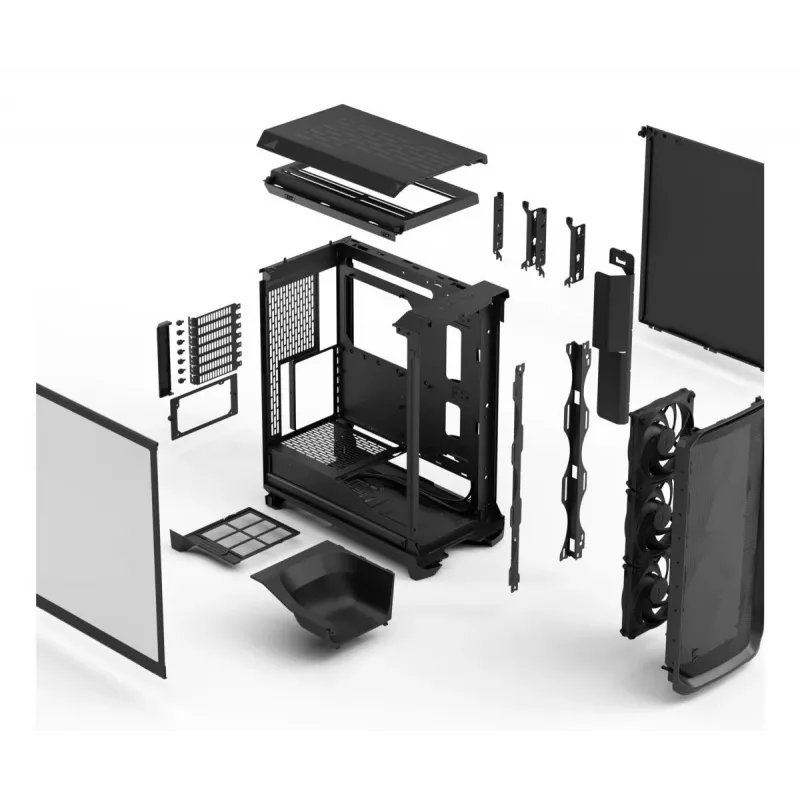 PC Case Fractal Design Meshify 3 Melns TG Light Tint ATX