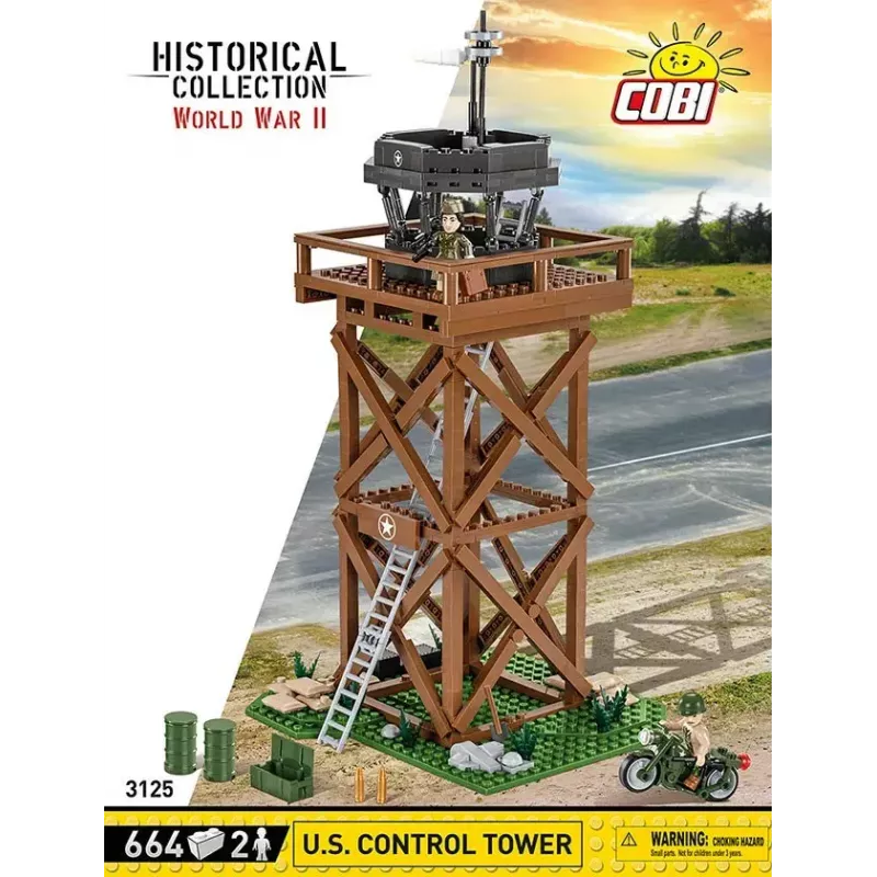 Konstrukciju rotaļlietu komplekts Cobi Blocks Vadības tornis 664 gab. modelis COBI-3125