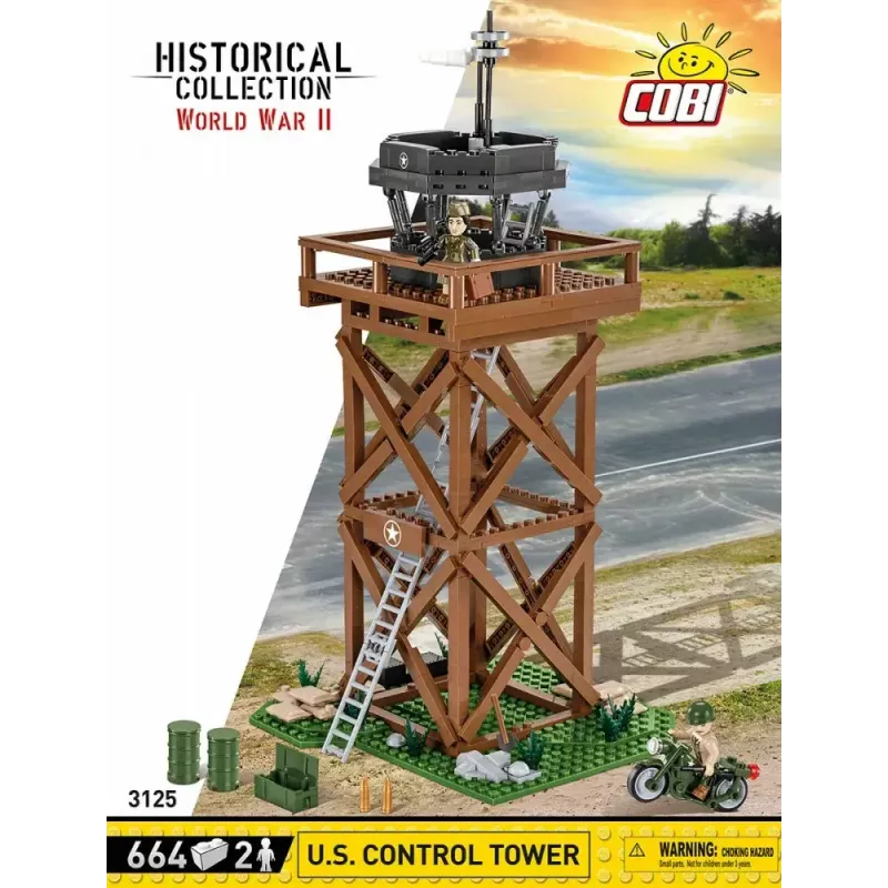 Konstrukciju rotaļlietu komplekts Cobi Blocks Vadības tornis 664 gab. modelis COBI-3125