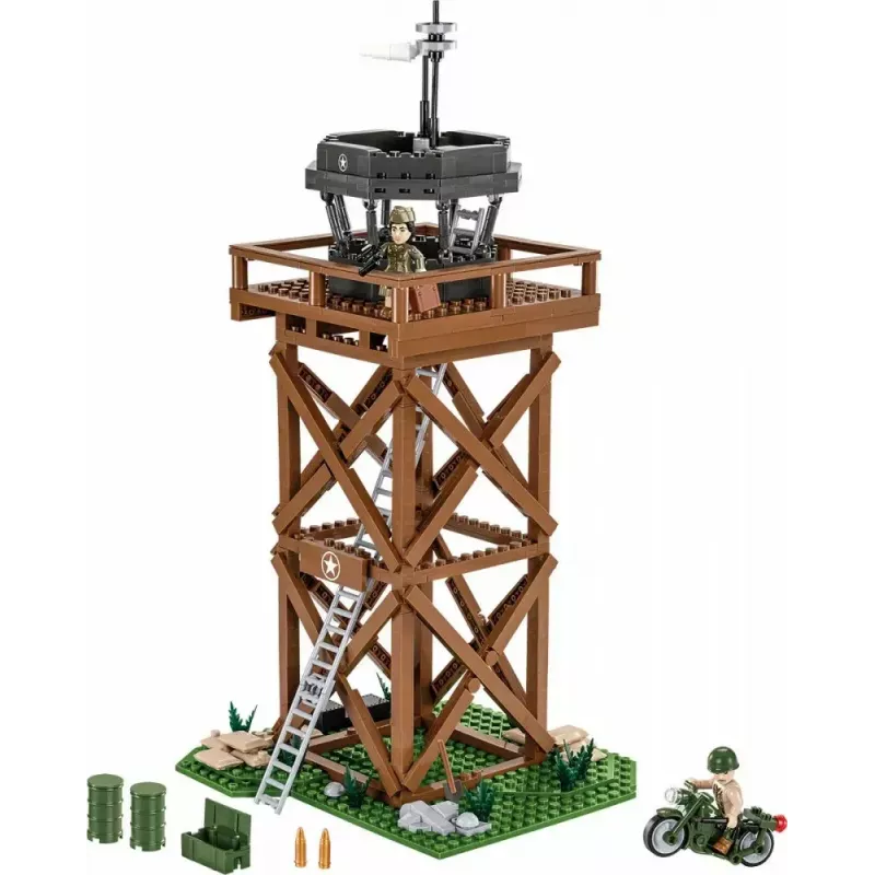 Konstrukciju rotaļlietu komplekts Cobi Blocks Vadības tornis 664 gab. modelis COBI-3125