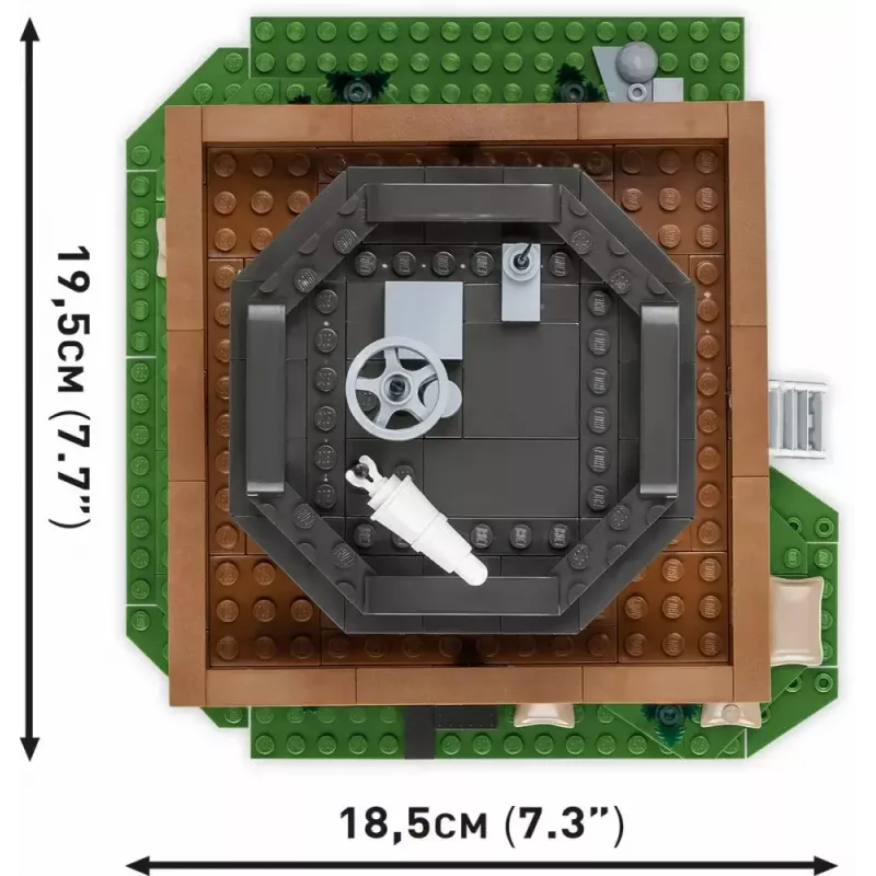 Konstrukciju rotaļlietu komplekts Cobi Blocks Vadības tornis 664 gab. modelis COBI-3125
