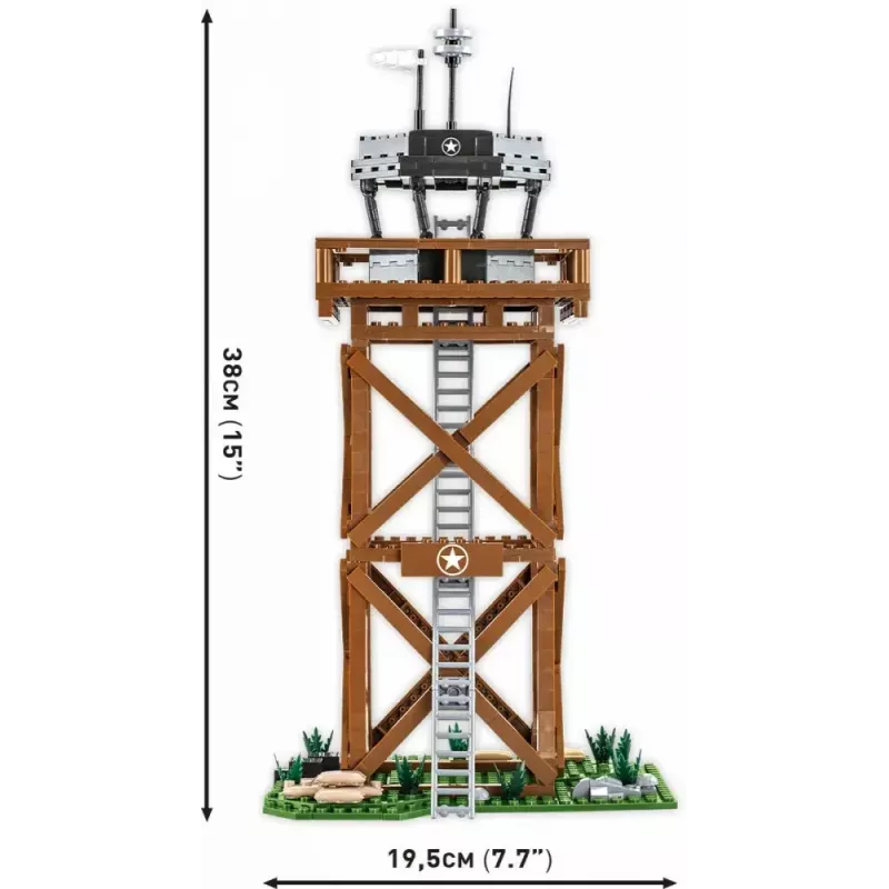 Konstrukciju rotaļlietu komplekts Cobi Blocks Vadības tornis 664 gab. modelis COBI-3125