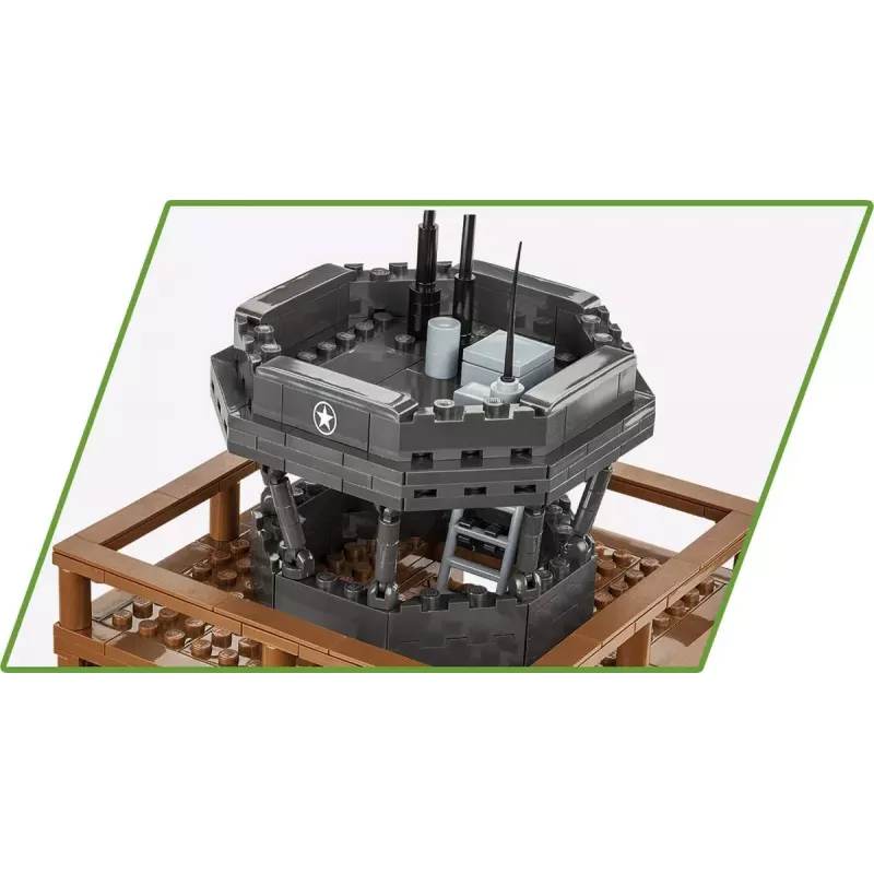 Konstrukciju rotaļlietu komplekts Cobi Blocks Vadības tornis 664 gab. modelis COBI-3125
