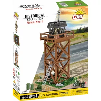 Konstrukciju rotaļlietu komplekts Cobi Blocks Vadības tornis 664 gab. modelis COBI-3125