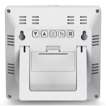 Hama 00222238 Digitālā meteoroloģiskā stacija, balta, LED, iekštelpu/āra termometrs, higrometrs