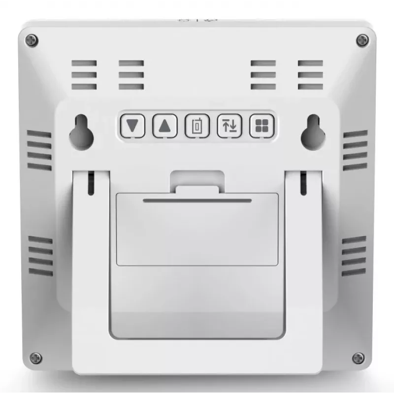Hama 00222238 Digitālā meteoroloģiskā stacija, balta, LED, iekštelpu/āra termometrs, higrometrs