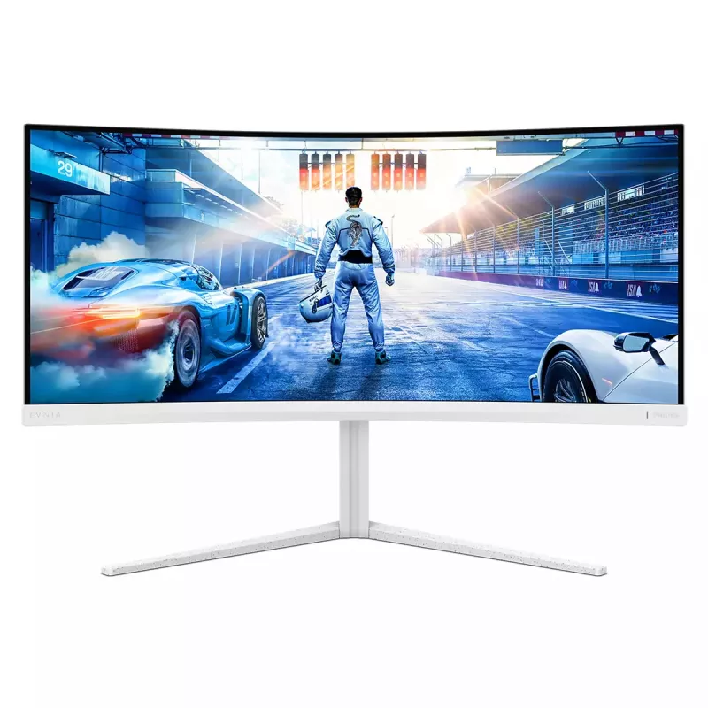 Philips Evnia 5000 34M2C5501A/00 datora monitors 86,4 cm (34 colli) 3440 x 1440 pikseļi Wide Quad HD LCD Balts