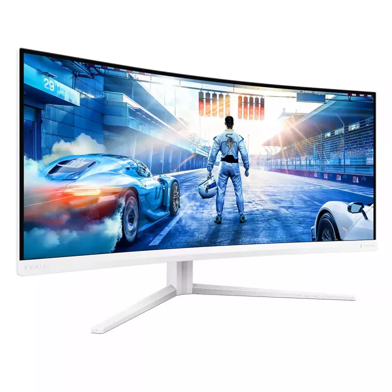 Philips Evnia 5000 34M2C5501A/00 datora monitors 86,4 cm (34 colli) 3440 x 1440 pikseļi Wide Quad HD LCD Balts