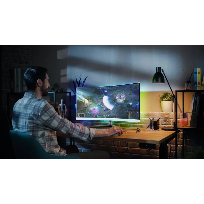 Philips Evnia 5000 34M2C5501A/00 datora monitors 86,4 cm (34 colli) 3440 x 1440 pikseļi Wide Quad HD LCD Balts